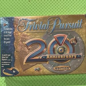 Trivial Pursuit Game 20th Anniversary Edition 80s 90s Factory Sealed NOS